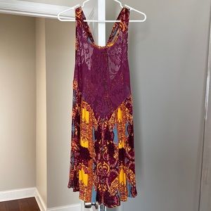 NWT Free People Count Me In Trapeze Dress XS